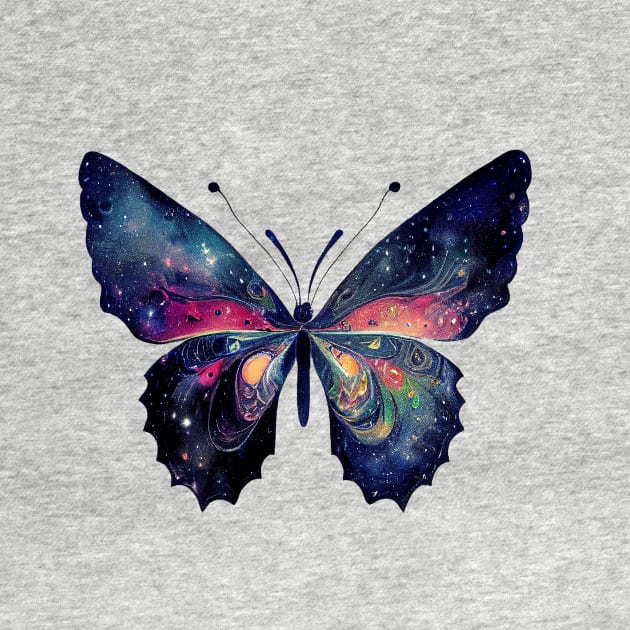 Galaxy butterfly colorful space butterfly by colorbyte